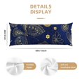 thumbnail image 2 of Naloa Vintage Golden Butterfly Super Soft 20x60 Body Pillow Case,Long Side Hidden Zipper（PILLOWS ARE NOT INCLUDED）, 2 of 6