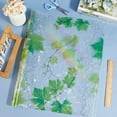 thumbnail image 3 of 111.5 x 45cm Leaf Window Clings Large Green Leaves Static Window Decals Removable Non Adhesive Glass Door Vinyl Privacy Film Rainbow Sun Catcher Home Decorations for Bathroom Cabinet Lime Green, 3 of 6