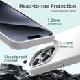 thumbnail image 6 of Designed for iPhone 15 Pro Max Case, Silicone Ultra Slim Shockproof iPhone 15 ProMax Case with [Soft Anti-Scratch Microfiber Lining], 6.7 inch, White, 6 of 12