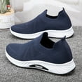 thumbnail image 4 of Dakaela Mens Hands Free Slip on Shoes Lightweight Walking Sneakers Mesh Breathable Casual Shoes Blue 10, 4 of 5