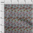thumbnail image 1 of oneOone Viscose Jersey Fabric Leaves & Floral Block Decor Fabric Printed BTY 60 Inch Wide, 1 of 5