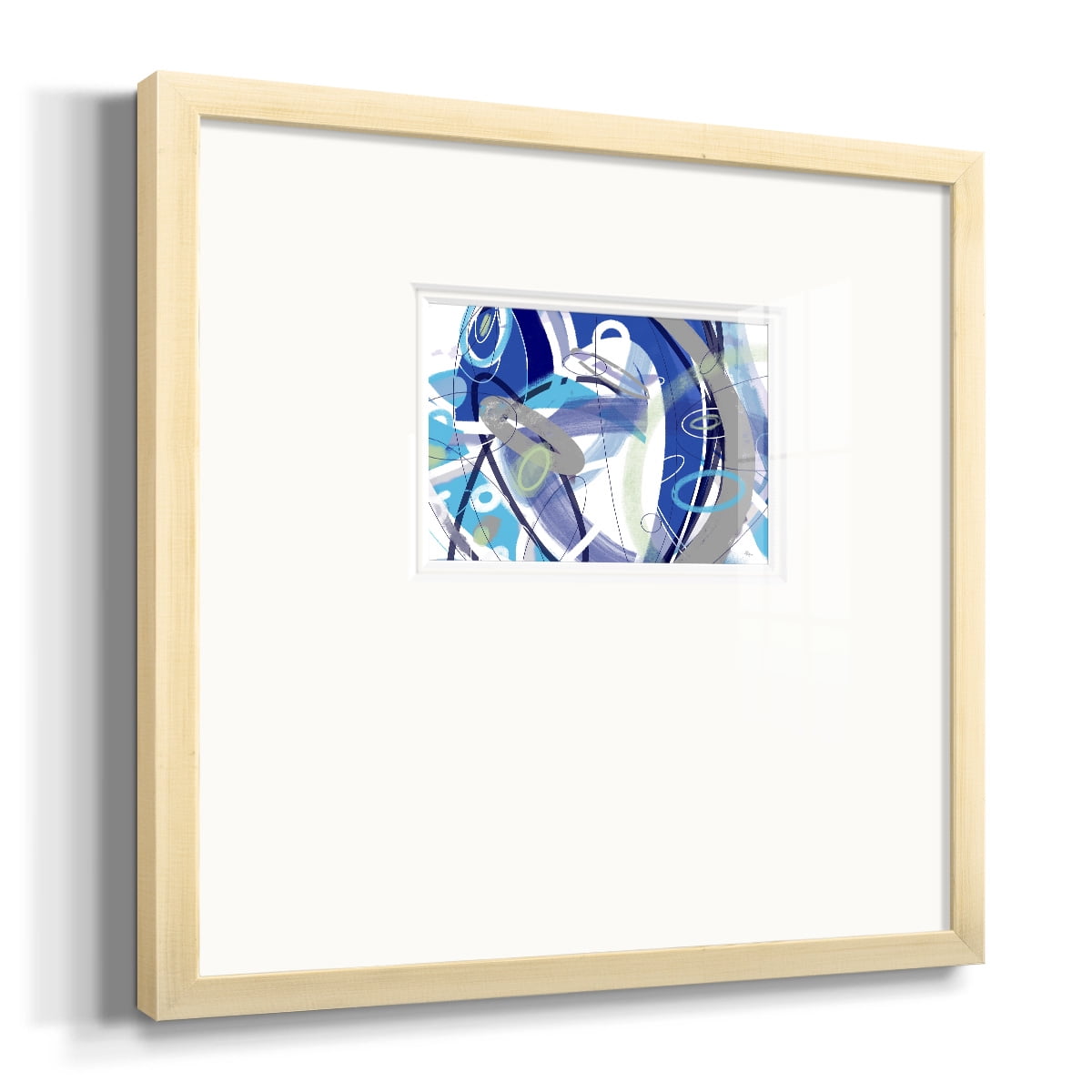 Blue Flow-Premium Framed Print