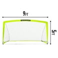 thumbnail image 3 of Franklin Sports Blackhawk Soccer Goal - Pop up - Foldable - 9' x 5.5' Soccer Net - Optic Yellow, 3 of 10