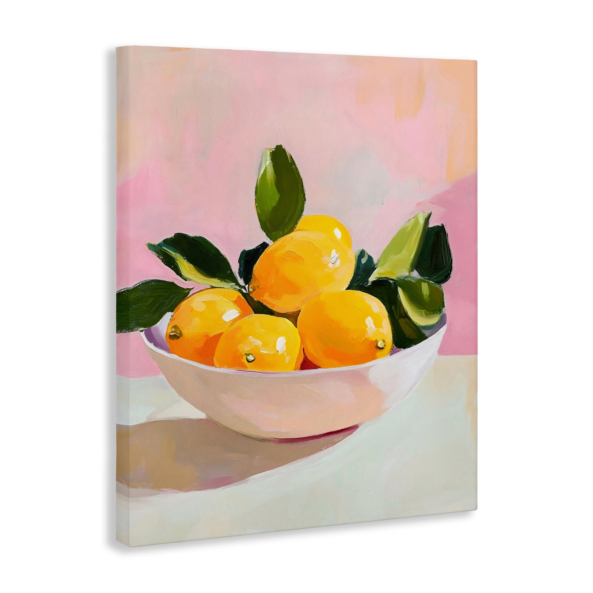 Stupell Industries Bowl of Lemons in Sunlight Canvas Wall Art, design by The Prints Vibe