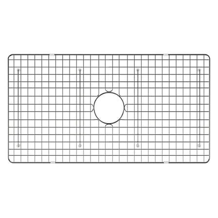 RVL2300WH Sink Grid - 30x17in Stainless Steel Bottom Rinse Grid for Fireclay Kitchen Sink - RVA623009