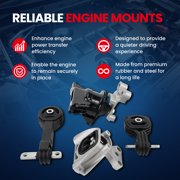 MOCA AUTOPARTS Engine Motor and Transmission Mount Kit Fit for 2006-2010 Honda Civic 1.8L