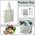 thumbnail image 2 of Mandala Pattern Reusable Shopping Tote Bag - Foldable Grocery Bag with Psychedelic Geometric Design, Large Capacity 16 x 15, Eco-Friendly & Washable, 2 of 6