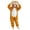 Yellow, variant on Coerni Girls Animal Onesie Soft Fleece Hooded Romper Cute Cartoon Bear/Panda/Tiger/Penguin Kids Fall Winter Warm Bodysuit Halloween Dress Up