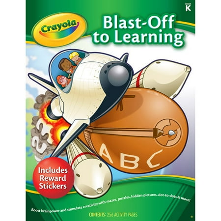 Crayola Early Learning Skill Workbook for PreK-K, Blast-Off to Learning