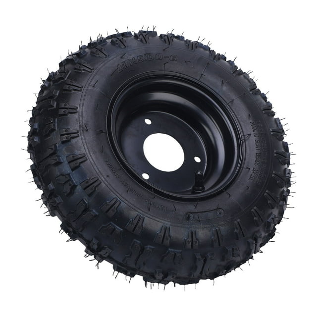 6 Inch Go Kart Wheel Rim Tire Assembly, 13x5.00-6 Wheel Rim Tire Assembly Wide Compatibility Impact Proof for 70 90 110 125 200mL 6.5HP Quad