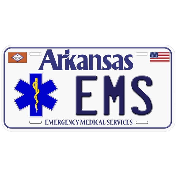 Arkansas EMS Novelty Car Auto License Plate