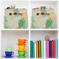 thumbnail image 7 of FREEAMG Collapsible Storage Basket Pineapple Rectangular Storage Bins Baskets Toys Storage Bins with Handles for Bedroom Home Office 1PCS, 7 of 7
