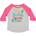 thumbnail image 3 of Inktastic My Auntie Loves Me Nephew Boys or Girls Toddler T-Shirt, 3 of 5