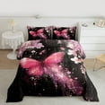 thumbnail image 2 of Castle Fairy Pink Floral Butterfly Bedding Comforter Set 2pcs for Kids Children Teens,Dreamy Princess Twin Comforter Sets Microfiber,Abstract Gradient Breathable Bedding Set,Luxury Bedroom Decor, 2 of 8