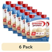 (6 pack) Premier Protein Shake, Vanilla, 30g Protein, 11 fl oz, 4 Ct