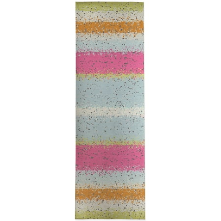 

Glitch Pink Kitchen Mat by Kavka Designs