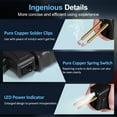 thumbnail image 4 of Handheld Plastics Welding Machine Portable Car Panel Crack Repairs Kit Thermal Cutting Hot Stapler Plastics Repairing Tool Set with 400PCS Stapling Nails, 4 of 7