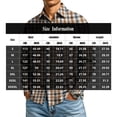 thumbnail image 2 of Men Business Casual Gingham Long Sleeve Button Down Shirt 4 Way Stretch Wrinkle Free Regular Fit Lapel Collar Lightweight Working Casual Fall Clothing Sizes 3XL, 2 of 6