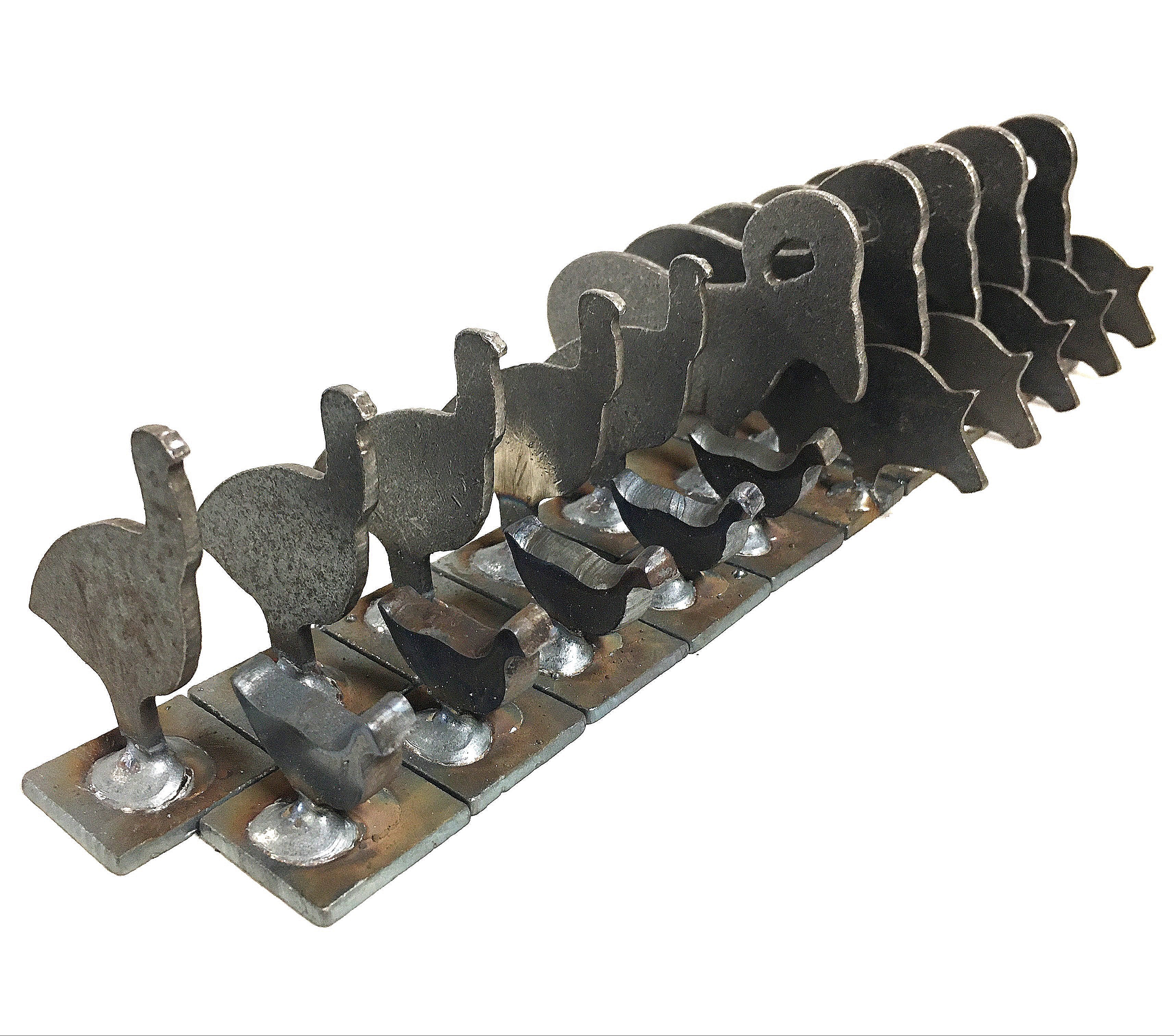 Magnum Target 1/10sc NRA/IHMSA Metallic Silhouette Steel Shooting Targets - 20pc Air Rifle/Pistol Knock-overs - 1020NP