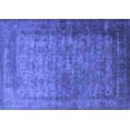 thumbnail image 1 of Ahgly Company Machine Washable Indoor Rectangle Oriental Blue Industrial Area Rugs, 7' x 9', 1 of 4