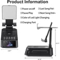 thumbnail image 7 of Gifts for Men Women, Cell Phone Stand with Bluetooth Speaker Led Light, Unique Gifts for Dad Him Husband Boyfriend, Cool Gadget Compatible with iPhone/Android, Ideal Gifts for Christmas, 7 of 7