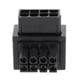 thumbnail image 2 of Adaptador de corriente Hugo Conector de dirección portátil 8 pines hembra a 8 pines macho Negro, 2 of 10