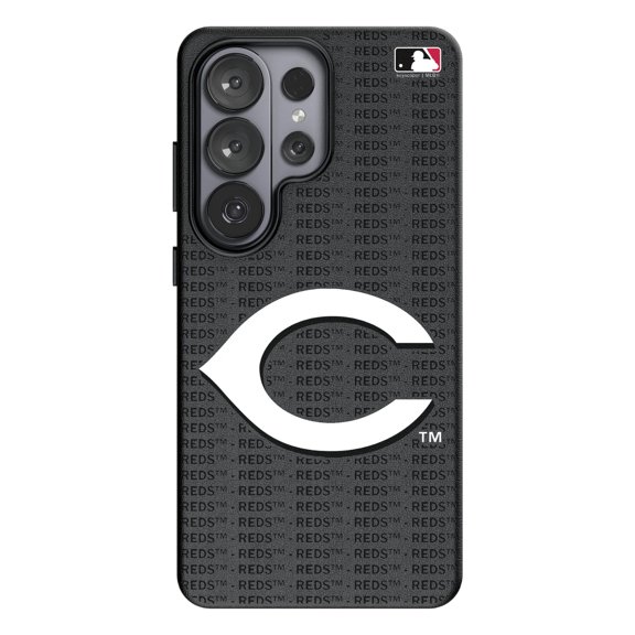 Keyscaper Cincinnati Reds Text Backdrop Galaxy Magnetic Bump Case