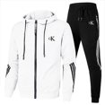 thumbnail image 4 of Conjunto de jersey de otoño e invierno para hombre de gran venta, sudadera con capucha de moda informal estampada para hombre + pantalones deportivos 2023, 4 of 5