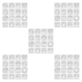 thumbnail image 1 of pitrice 16piece Round Edge ABS Made Tree Stencils For Painting Exquisite Craft Easy Operation Wide Application Plastic 16pcs 5Set, 1 of 6