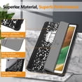 thumbnail image 6 of Fintie Case For Samsung Galaxy Tab A7 Lite 8.7 inch 2021 Model SM-T220 /SM-T225, Slim Shockproof Soft TPU Trifold Stand Kids Friendly Cover, Composition Book, 6 of 9