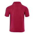 thumbnail image 6 of Havenx Men's Short 2 Pieces Set Button Down Short Sleeve Drawstring Shirts and Shorts Lapel Collar Texture Set Summer Beach Vacation Comfortable Athletic Wear,Wine L, 6 of 6