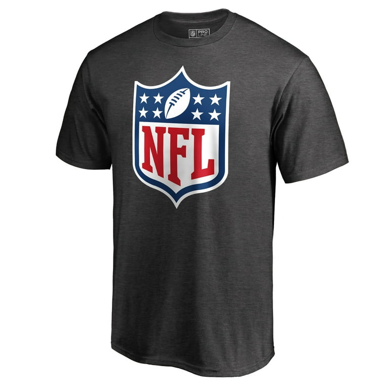 Men's Heathered Charcoal NFL Shield Primary Logo T-Shirt - Walmart.com
