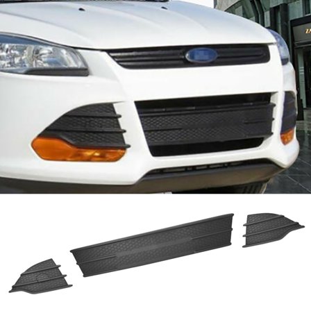 SEBLAFF Front Bumper Lower Grille Fog Covers Fit for 2013 2014 2015 2016 Escape SE Sport Utility 4-Door 2.5L Replaces CJ5Z17K945AA CJ5Z17E811AA CJ5Z17E810AA