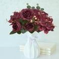 thumbnail image 2 of Real Peony Silk Flower Bouquet for Wedding Bridal Home Elegant Floral Arrangement, 2 of 7