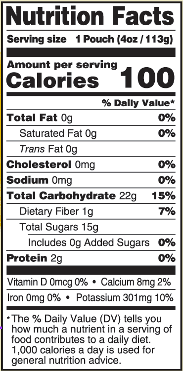 (12 pack) Peter Rabbit Banana Mango Orange Organic Fruit Puree 4 oz Toddler Snack