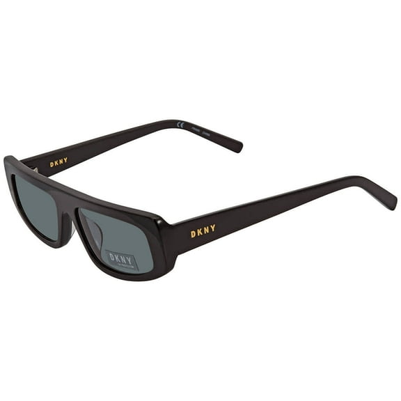 DKNY Women's DK518S Rectangular Sunglasses, Black, 51/16/135