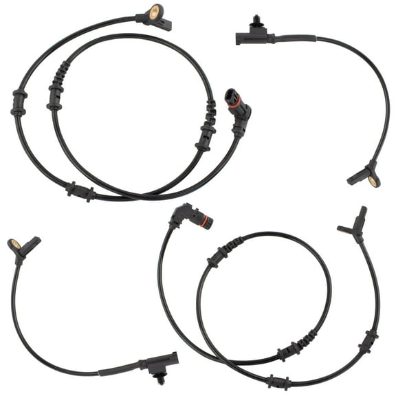BOXI Front and Rear ABS Wheel Speed Sensor Set Compatible for Mercedes-Benz GL350 2010 / GL450 2007-2010 / GL550 2008-2012 / ML350 2006-2011 / ML450 2010 / ML550 2008-2011 | 1645400717 1645400917
