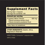 Optimum Nutrition, Tribulus 625 mg, 100 Capsules, 100 Servings