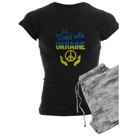 

CafePress - Support Ukraine I Stand With Ukraine P Pajamas - Women s Dark Pajamas