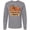 Athletic Heather, variant on Cousin Crew Cute Turkey Family Long Sleeve T-Shirt