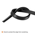 thumbnail image 4 of Uxcell 0.5mx16mmx18mm Rubber Edge Trim Deck Edge Protector U Channel Guard Corner Seal Strip Black, 4 of 5