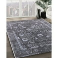 thumbnail image 2 of Ahgly Company Tapis d'Intérieur Rond Moderne Mi-Siècle Gris Oriental, 7 Pieds Rond, 2 of 6