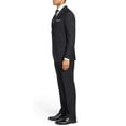 thumbnail image 3 of LN LUCIANO NATAZZI Two Button Men's Suit Modern Fit Ticket Pocket Jacket 2 Piece Black, 3 of 5