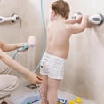 thumbnail image 2 of 2 Pack Grab Bars for Shower and Bathtub - Heavy Duty Suction Shower Grab Bar for Seniors & Elderly - 12 Inch Suction Cup Safety Handle Removable Bath Handrails (No Drill Bathroom Safety Bars), Grey, 2 of 4