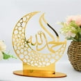 thumbnail image 6 of Ramadan Decorations Acrylic Mubarak Sign - Crescent Letter Table Mubarak Ramadan Decorations Sign Eid Decor Eid Mubarak Ornament Ramadan Mubarak Eid Ornaments, Centerpiece Eid Al Adha Decorations, 6 of 6