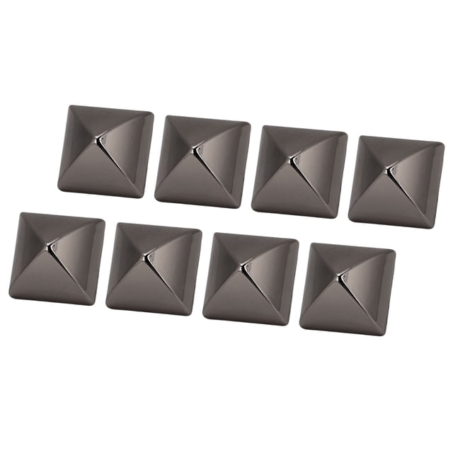 Square Pointed Screw Rivets 20 Sets Zinc Alloy Pyramid Punk Rivets 0.59 Inch for Leather Goods Bags Belts Clothing Repair and Decoration