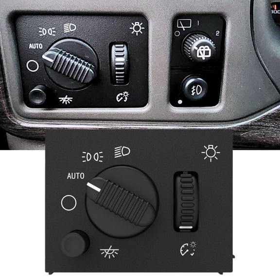 Nilight Headlight Dimmer Switch for Chevy Silverado GMC Sierra Cadillac Escalade White LED
