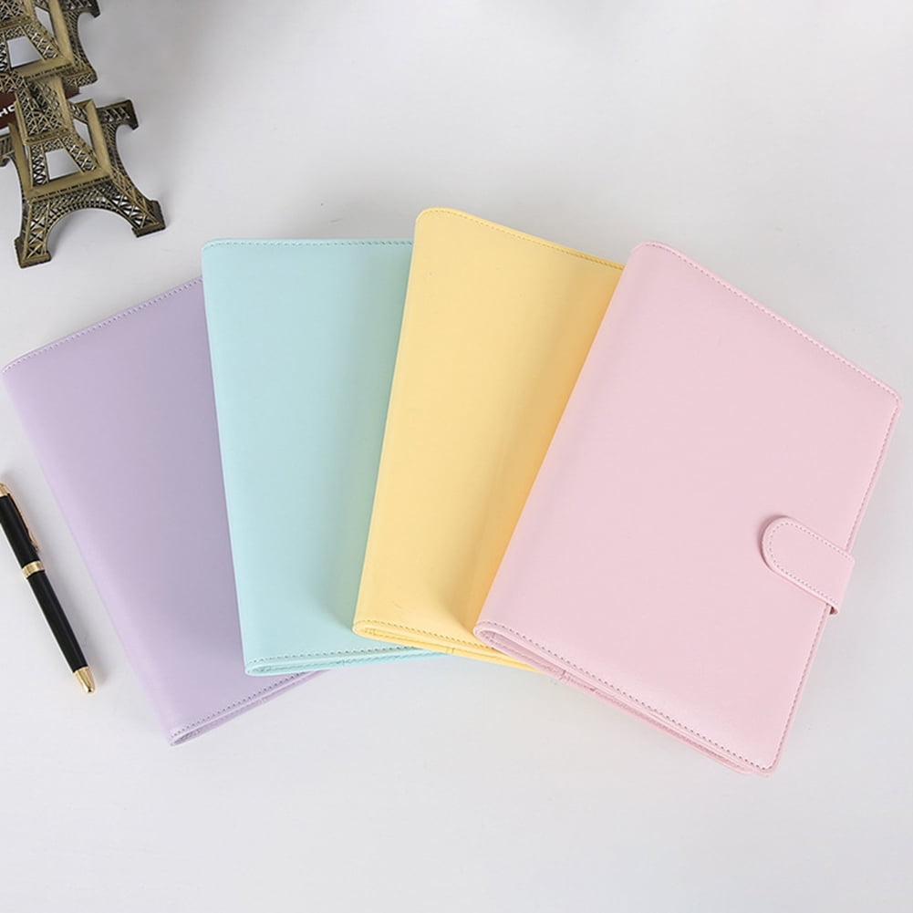 Opolski Button Snap On Notebook Journal Agenda Planner Book Diary Faux Leather Cover