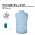 thumbnail image 3 of Chaleco de Refrigeración Chaqueta Azul de Verano Traje de Aire Acondicionado Chaleco Ventilador Ligero Traje de Aire Acondicionado sin Mangas para Botiquines de Primeros ANGGREK Otros, 3 of 8