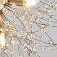 thumbnail image 4 of Modern 8-Lights Sputnik Chandelier Lighting, Small Dandelion Gold Ceiling Pendant Light Fixtures, Round Firework Crystal Hanging Lamp for Dining Room Bedroom Kitchen Island, 4 of 6